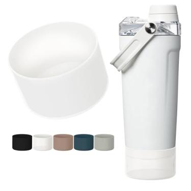 Imagem de WUQID Bota protetora compatível com Stanley Activate Shaker de 590 ml, capa inferior de silicone antiderrapante e antiarranhões para Stanleyy
