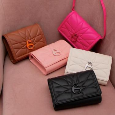 Imagem de Bolsa Feminina Tiracolo MEL Luxo Moderna Estilo Matelassê Alça Reguláv