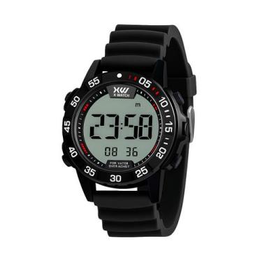 Imagem de Relógio Masculino XWatch Preto Cronógrafo Digital Original Resistente 
