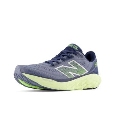 Imagem de New Balance Fresh Foam X 880 V14 Tênis de corrida masculino, Cinza ártico/verde-claro/azul marinho, 9 Wide