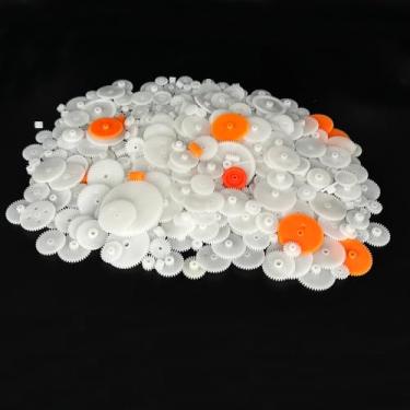 Imagem de 394 peças de engrenagens de motor pequenas engrenagens de plástico para motor RC modelo de carro brinquedo DIY helicóptero RC módulo de substituição de engrenagem 0,5 (394)