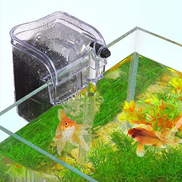 Imagem de HIERYAN Filtro de aquário para aquário, filtro externo para aquário, filtro de tanque de peixes externo, pequeno filtro submersível para aquário de 3 a 12 galões