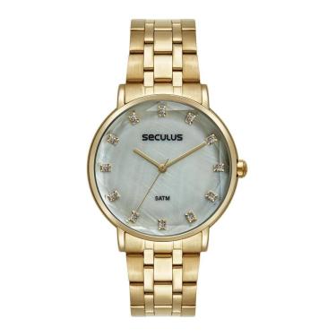 Imagem de Relógio Seculus Feminino Ref: 77318Lpsvds1 Fashion Dourado
