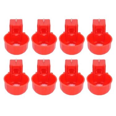 Imagem de Ymiko 8pcs de Galinha Xícaras de água Alimentador de água de Aves Copo de Frango Automático Copo de Rega de Frango Destacável Limpeza Fácil Com Material Plástico para Patos Agrícolas