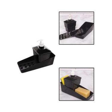 Imagem de Conjunto Porta Detergente Plastico Preto - Plasútil