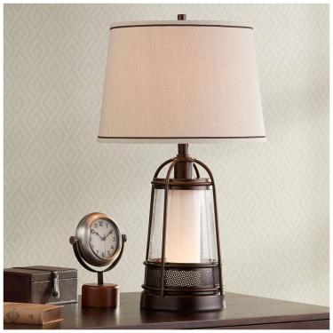 Imagem de Luminária de Mesa Vintage em Metal, FRANKLIN IRON WORKS 16G30, Dourado