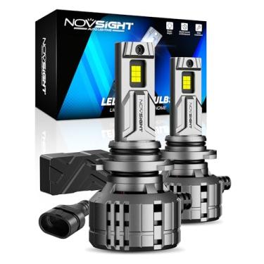 Imagem de NOVSIGHT 9005 9006 Lâmpadas de farol de neblina – 6500K branco frio, substituição de ajuste direto, pacote com 4 lâmpadas duráveis sem ventilador