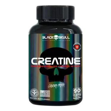 Imagem de 2X Creatina 100% Pura 90 Cápsulas - Black Skull 30 Doses