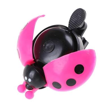 Imagem de 1 campainha de bicicleta animal joaninha acessórios de ciclismo anel de aviso MTB sinos de guidão ABS plástico bicicleta trompete (rosa)
