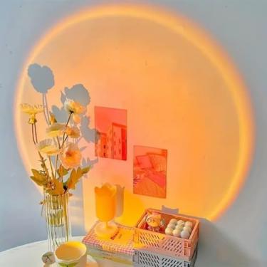 Imagem de Lâmpada de pôr do sol - USB, luz noturna mini luz ambiente criativa para quarto, fotografia, decoração de sala de festas, Halloween, decoração de Natal