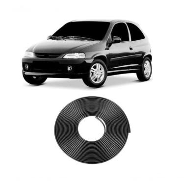 Imagem de Borracha Protetora Borda Porta Preta Celta 2 Portas 5m 7x14 [f103]