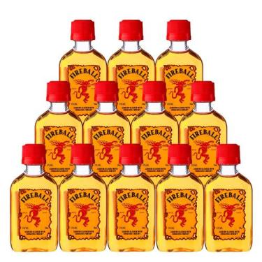 Imagem de Miniatura Licor de Canela e Whisky Fireball 50ml 12 Unidades