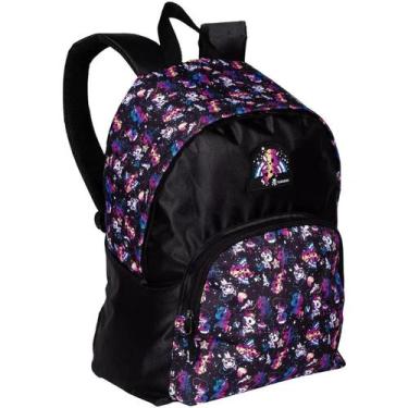Imagem de Mochila Escolar Infantil Feminina Unicórnio Sestini Tokidoki Preta