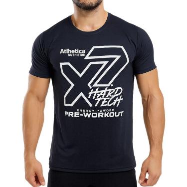 Imagem de Camiseta Hard Tech - Tamanho G Preta Masculina - Atlhetica Nutrition-Masculino