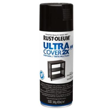 Imagem de Spray Rust-Oleum Semibrilho Ultra Cover, Preto