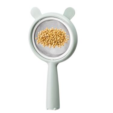 Imagem de Peneira de malha fina - filtro de arroz malha fina - rede removível de aço inoxidável coador com peneira para alimentos assar cozinha cozinhar frutas, óleo vegetal macarrão de arroz