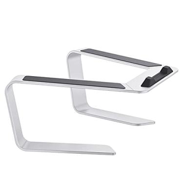 Imagem de Suporte de laptop de liga de alumínio, suporte de mesa de PC para suporte vertical de laptop de 10 a 17,3 polegadas