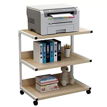 Imagem de Suportes de impressora multicamadas para arquivos, acabamento de escritório, estante de livros, prateleira de impressora, rack multifuncional, suporte de computador, suporte simples, organizador de