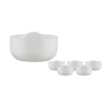 Imagem de Kit 6 Super Bowl Branco 475Ml Plástico Premium - Bb Store