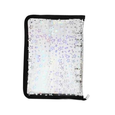 Imagem de Pasta de transparente recarregável | fichário transparente A5 - Álbum de adesivos com zíper para de diário, pequenos acessórios, estudantes, recibos, gerentes de projetos, reuniões de