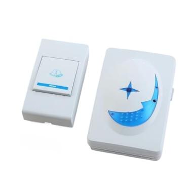 Imagem de Campainha Domestica sem Fio a Prova D áGua Campainha Residencial Comercial sem Fio Tomada e a Pilha(MD-31 Tomada)