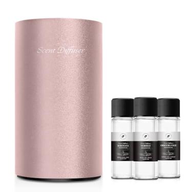 Imagem de Kit inicial de difusor de óleo essencial sem água – sem necessidade de água, mini máquina de ar perfumada operada por bateria, inclui óleos essenciais de 3 x 20 ml, difusor portátil de aromaterapia