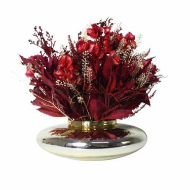 Imagem de Arranjo + Vaso de Flores Secas Dedo de Anjo Marsala - Pense Flores