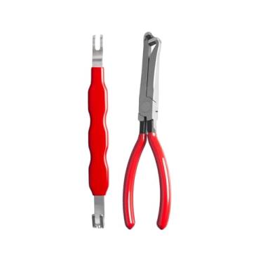 Imagem de 2 peças de alicates de conector de desconexão elétrica: ferramenta de remoção de conector elétrico automotivo conector separador de mangueira alicate de braçadeira para carro, caminhão, SUV