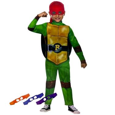 Imagem de InSpirit Designs Teenage Mutant Ninja Turtle TNMT 4 in 1 Costume Halloween Cosplay (3T-4T)