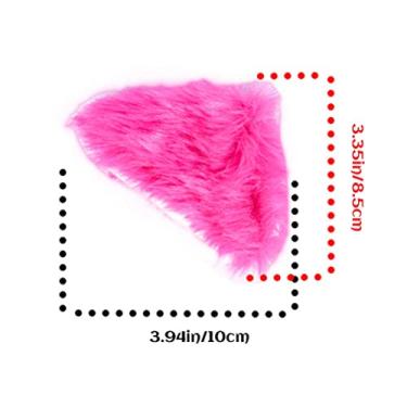 Imagem de aqxreight 2 Peças de Orelhas de Gato de Pelúcia Acessórios de Capacete Fofos para Capacete de Esqui de Motocicleta de Snowboard Sua Aparência é Elegante e Feita de Decoração (aqxr