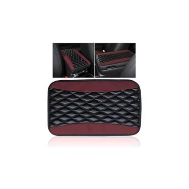 Imagem de Couslcd Almofada de console central automotiva, capa de caixa de assento universal à prova d'água, acessórios para interior de carro, protetor de couro para apoio de braço automotivo para a maioria