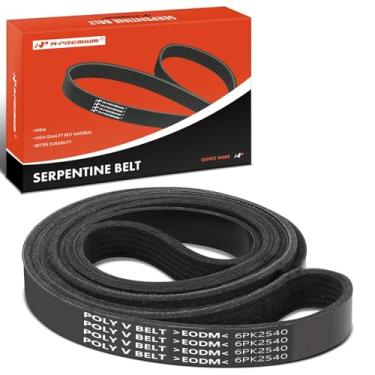Imagem de A-Premium Correia de transmissão serpentina resistente compatível com Ford, Chevrolet, Lincoln, GMC, Isuzu & Workhorse Cars - F-250 F-350 Super Duty, Aviator, C2500, C3500, K2500, K3500, NPR, P32, P42
