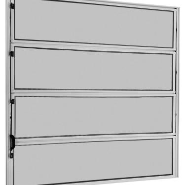 Imagem de Janela Basculante 1 Secção com Vidro Mini Boreal 80x80cm Ecosul Esquadrisul