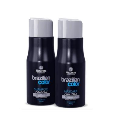 Imagem de Kit Silver Black - Shampoo e Máscara Matizadora 300g - Natureza Cosméticos