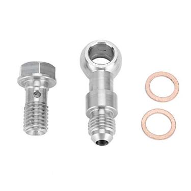 Imagem de aqxreight Kit de Parafuso de Alimentação de óleo Turbo M10X1.5Mm 4An1.8MM Restritor TD04／05 VF35 VF38 IHI VF40 VF43 para Evitar Derramamentos de óleo TF035JM Adequado para TD05H Parafuso de