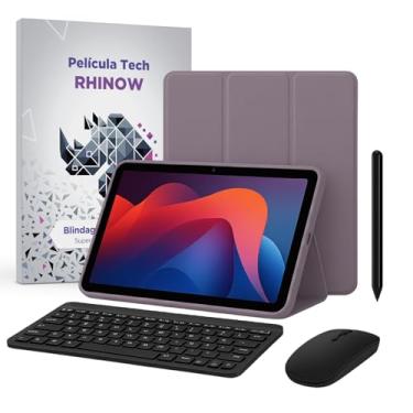 Imagem de Kit Capa Slim para Xiaomi Redmi Pad 2: Película de vidro + Caneta Precision + Teclado e Mouse (Rhinow) (Lavanda)