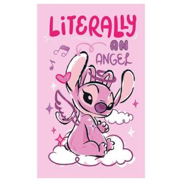 Imagem de Toalha de Banho Infantil Döhler Stitch Rosa 70x115cm - Dohler