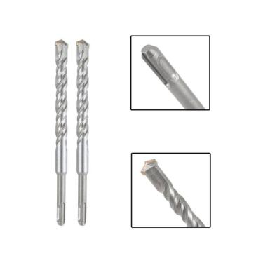 Imagem de Jogo 2 Brocas Sds Plus 16X400 Mm Aço Carbono Tungstênio