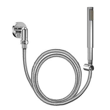 Imagem de Ducha manual com joelho 90º de parede para lavatório C30 cromado Docol