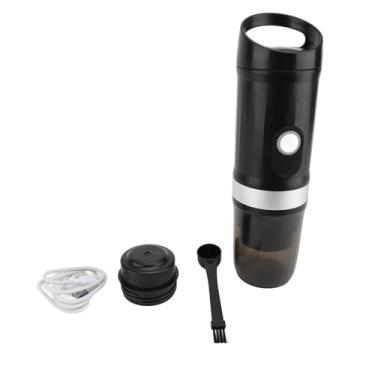 Imagem de Naroote Máquina de café Elétrica Portátil Compacta, Pressão de 20 Bar, 100w, Modo Duplo, Operação Eficiente, Cafeteira de Viagem para Acampamento, Escritório (Preto)