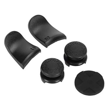 Imagem de KIMISS 5 Em 1 Polegar Stick Grip Chave Tampa do Joystick e Extensor de Gatilho L2/r2 para Controlador -controle e Conforto Aprimorados (Preto)