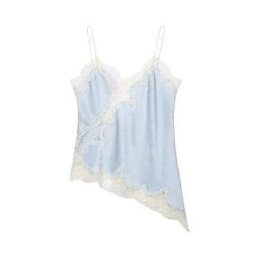 Imagem de Camisola Amarela Sem Costas E Sem Mangas HXAO Top Crop Assimétrico Sex