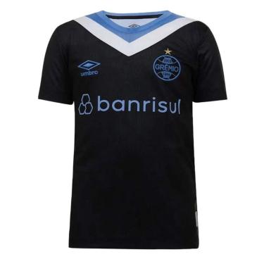 Imagem de Camisa Umbro Grêmio III 2024 Juvenil - Preto 10-Unissex