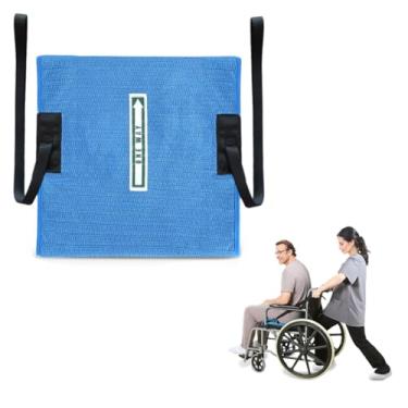 Imagem de WASHINBED Almofada de assento unidirecional para cadeira de rodas - 43 x 43 cm antiderrapante para prevenção de quedas para idosos, cadeiras de rodas, cadeiras e assentos de carro - opção de alça