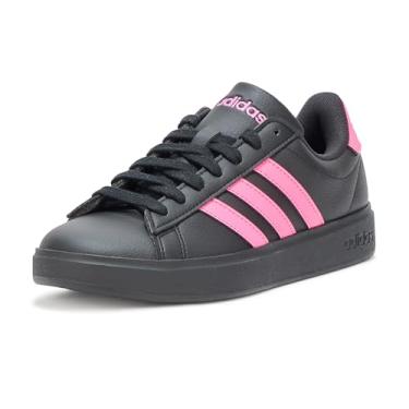 Imagem de adidas Tênis feminino Grand Court 2.0, Preto/rosa lúcido/preto, 34
