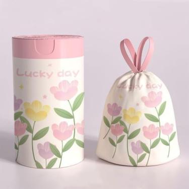 Imagem de Sacos de lixo com cordão de 50 unidades, sacos de lixo espessos para descarte de resíduos domésticos de cozinha com vedação firme