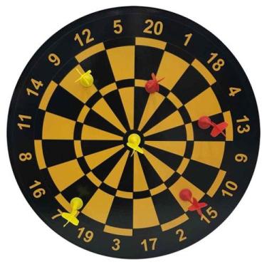 Imagem de Jogo Dardos Gold Sports Alvo Pro Magnético, Único, Unissex, Amarelo