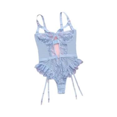 Imagem de Conjunto De Lingerie Com Renda Floral Vermelha Para Mulheres, Sutiã Co