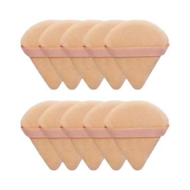 Imagem de Puff De Pó Triangular Macio E Peludo 2/5/10/20 Peças Uso Úmido E Seco 