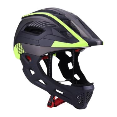 Imagem de Capacete Integral Para Crianças | Proteção De Ciclismo,Capacete de Moto para Criança - para Meninos Meninas Jovens Ciclistas Skate Iniciantes Brincadeiras ao Ar Livre